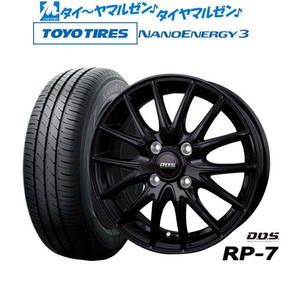 BADX DOS(DOS) RP-7 14インチ 4.5J トーヨータイヤ NANOENERGY ナノエナジー 3 155/65R14 サマータイヤ ホイール4本セット