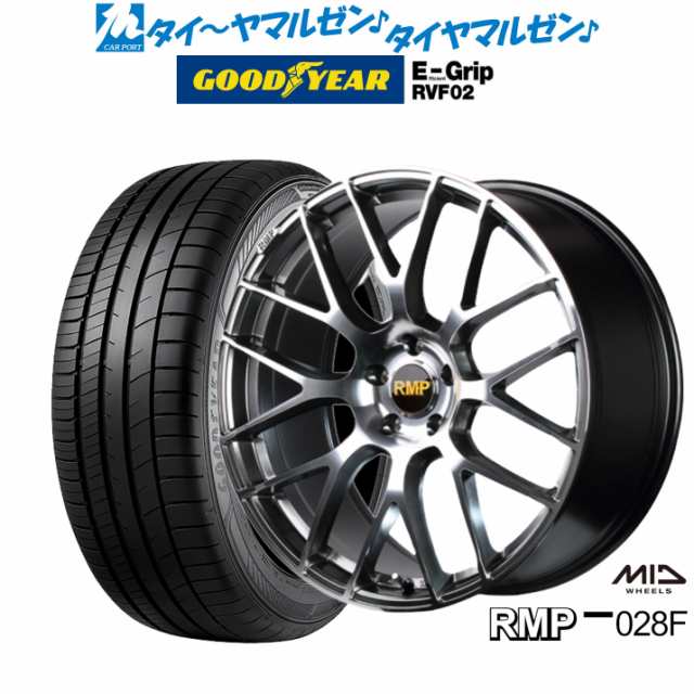 MID RMP 028F ハイパーメタルコート/ミラーカット 18インチ 8.0J グッドイヤー エフィシエント グリップ RVF02 215/45R18 93W XL サマータイヤ ホイール4本セットの通販は