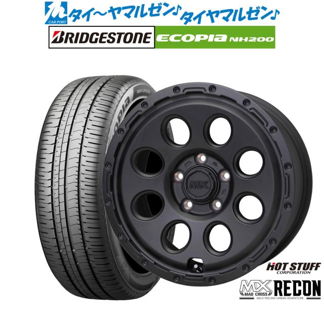 ホットスタッフ マッドクロス リーコン 16インチ 6.5J ブリヂストン ECOPIA エコピア NH200 205/60R16 サマータイヤ ホイール4本セット