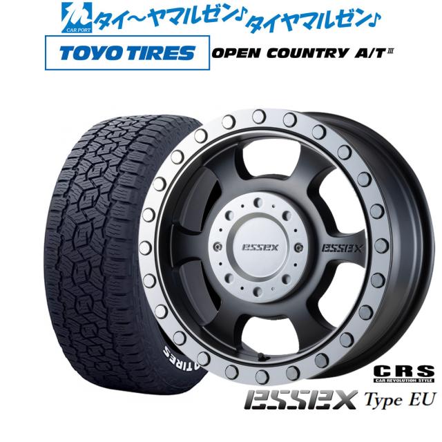 CRS ESSEX エセックス EU-16 16インチ 6.5J トーヨータイヤ OPEN COUNTRY オープンカントリー AT3(ホワイトレター) 215/70R16 サマータイヤ ホイール4本セット 124,500円
