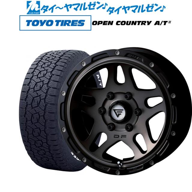 FORCE デルタフォース OVERLANDER(オーバーランダー) 16インチ 7.0J トーヨータイヤ OPEN COUNTRY オープンカントリー AT3(ホワイトレター) 215/70R16 サマータイヤ ホイール4本セット 124,500円