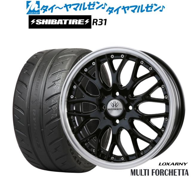 BADX ロクサーニ マルチフォルケッタ 17インチ 6.5J SHIBATIRE 