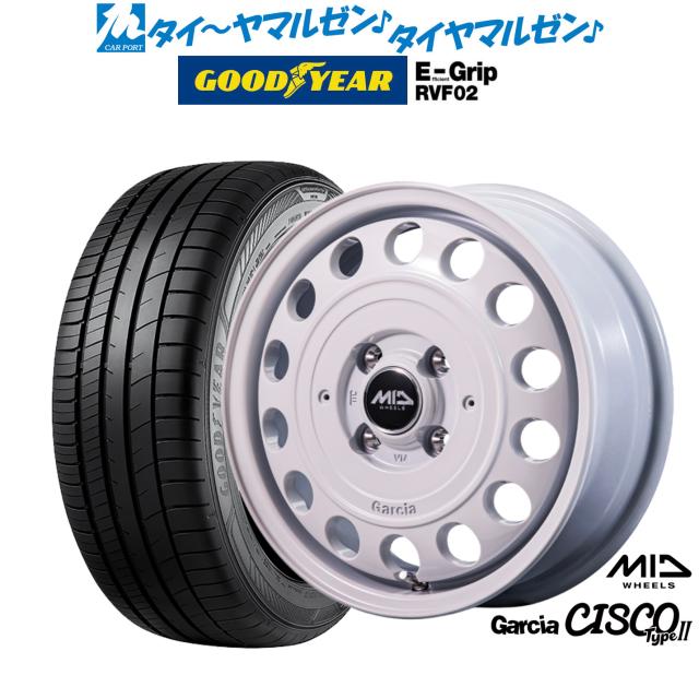 MID ホイールズ ガルシア シスコ Type2 14インチ 4.5J グッドイヤー エフィシエント グリップ RVF02 155/65R14 サマータイヤ ホイール4本セット