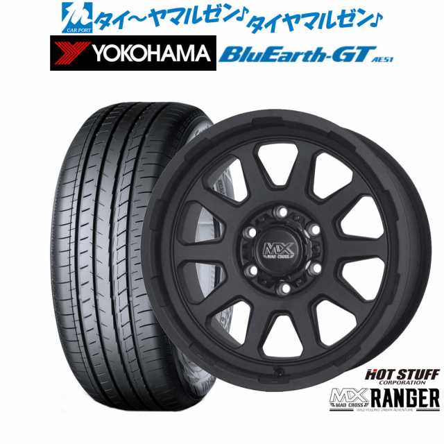 ホットスタッフ マッドクロス レンジャー 16インチ 6.5J ヨコハマ BluEarth ブルーアース GT (AE51) 215/65R16 サマータイヤ ホイール4