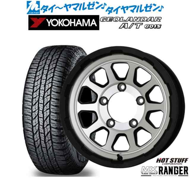 ホットスタッフ マッドクロス レンジャー 15インチ 6.0J ヨコハマ GEOLANDAR ジオランダー A/T(G015) 215/70R15 サマータイヤ ホイール4