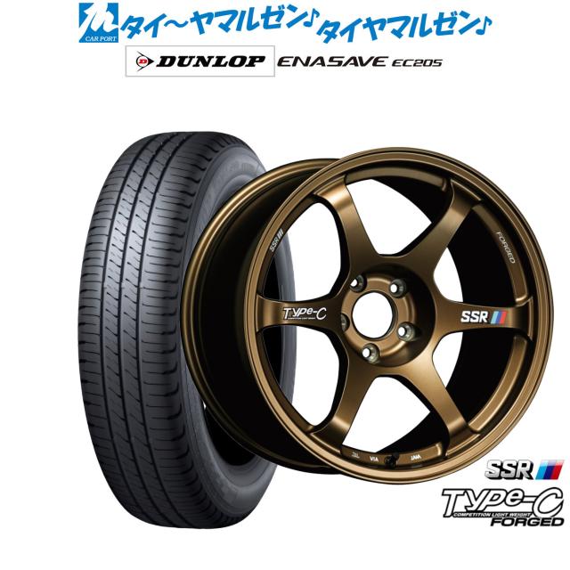 タナベ SSR Type-C FORGED 18インチ 8.0J ダンロップ ENASAVE エナセーブ EC205 225/45R18 サマータイヤ ホイール4本セット
