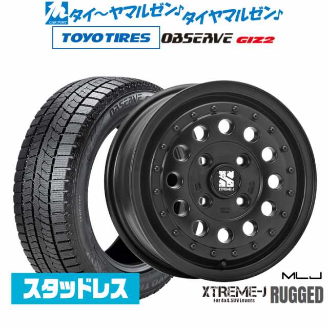 【2023年製】MLJ エクストリーム ラギッド 14インチ 5.0J トーヨータイヤ OBSERVE オブザーブ GIZ2(ギズツー) 175/65R14 スタッドレスタ