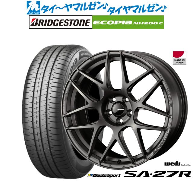 ウェッズ ウェッズスポーツ SA-27R 17インチ 7.0J ブリヂストン ECOPIA エコピア NH200C 195/45R17 サマータイヤ ホイール4本セットの通販は