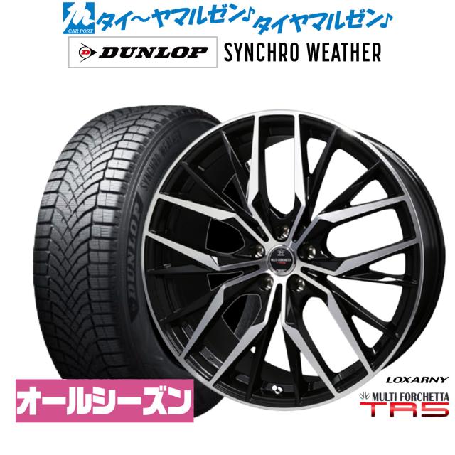 BADX ロクサーニ マルチフォルケッタ TR5 19インチ 8.0J ダンロップ SYNCHRO WEATHER シンクロウェザー  225/45R19 オールシーズンタイヤ ホイール4本セット