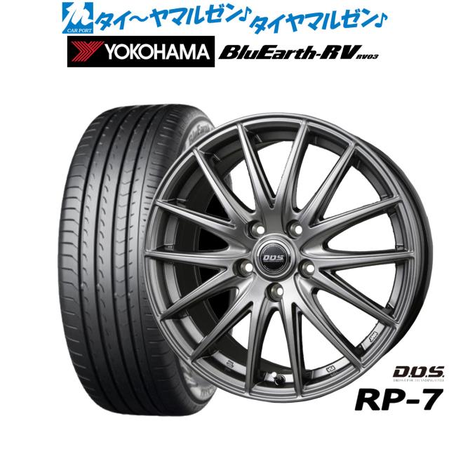 BADX D,O,S(DOS) RP-7 16インチ 6.5J ヨコハマ BluEarth ブルーアース RV03(RV-03) 215/65R16 サマータイヤ ホイール4本セット