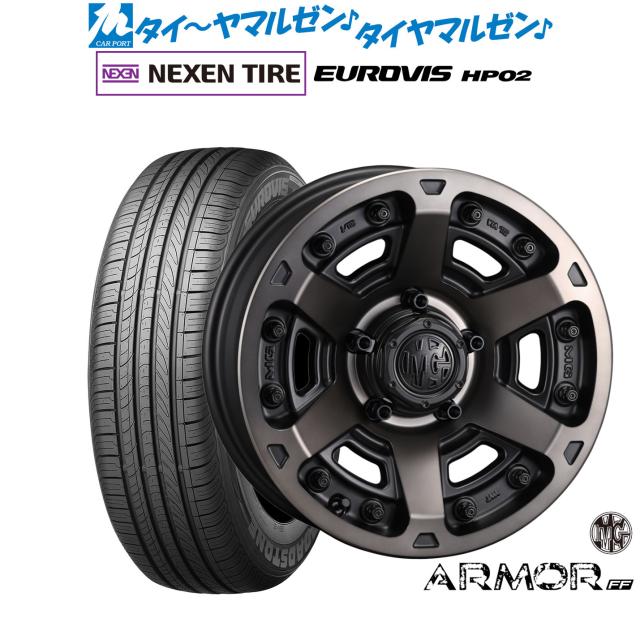 クリムソン MG アーマー FF 16インチ 7.0J NEXEN ネクセン ロードストーン ユーロビズ HP02 215/65R16 サマータイヤ ホイール4本セット
