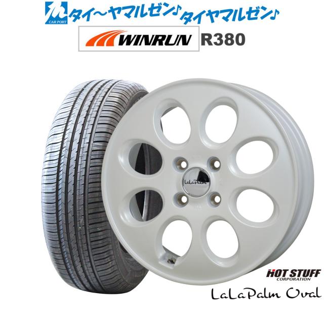 ホットスタッフ ララパーム オーバル 14インチ 5.0J WINRUN ウインラン R380 165/70R14 サマータイヤ ホイール4本セット