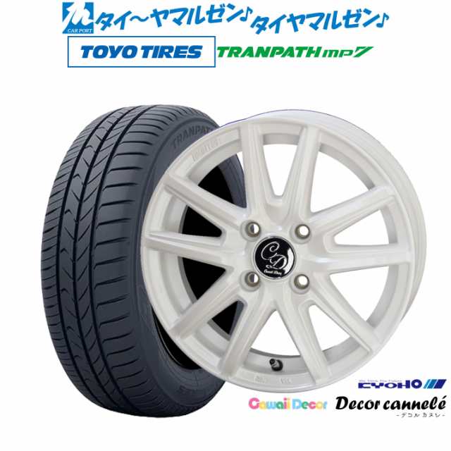 KYOHO カワイイデコル デコルカヌレ 14インチ 4.5J トーヨータイヤ トランパス mp7 165/65R14 サマータイヤ ホイール4本セット