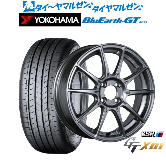 タナベ SSR GT X01 15インチ 6.0J ヨコハマ BluEarth ブルーアース GT (AE51) 185/65R15 サマータイヤ ホイール4本セット