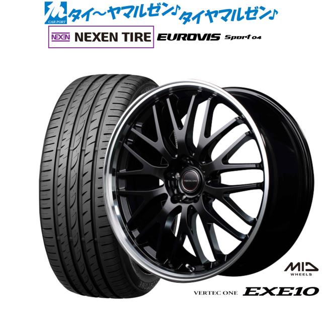 MID ヴァーテック ワン EXE10 17インチ 7.0J NEXEN ネクセン ロードストーン ユーロビズ Sport 04 205/40R17 サマータイヤ ホイール4本セットの通販は 66,550円