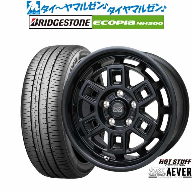 ホットスタッフ マッドクロス アイヴァー 17インチ 7.0J ブリヂストン ECOPIA エコピア NH200 215/45R17 サマータイヤ ホイール4本セッの通販は
