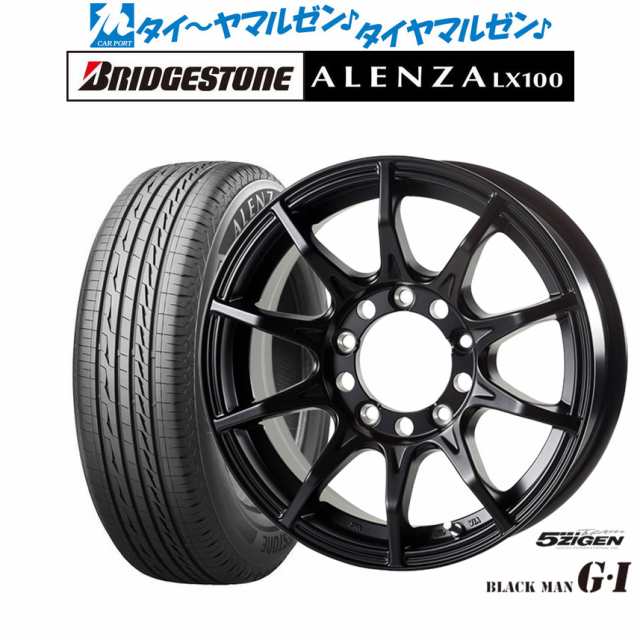 5ZIGEN ゴジゲン ブラックマン ジーアイ 16インチ 5.5J ブリヂストン ALENZA アレンザ LX100 215/70R16 サマータイヤ ホイール4本セット