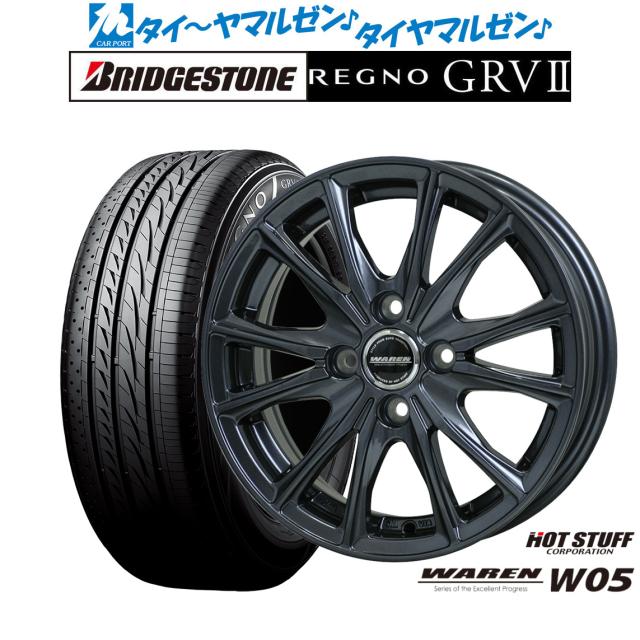 WAREN 17インチ PCD100 タイヤ付ホイール4本セット ホイール4本セット