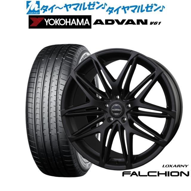 BADX ロクサーニ ファルシオン Black Edition 20インチ 8.5J ヨコハマ ADVAN アドバン V61 235/50R20 サマータイヤ ホイール4本セット