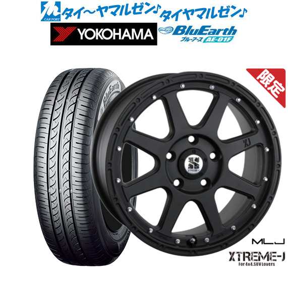 MLJ 数量限定品 -J(ジェイ) 16インチ 7.0J ヨコハマ BluEarth ブルーアース (AE-01F) 215/60R16 サマータイヤ ホイール4本セット