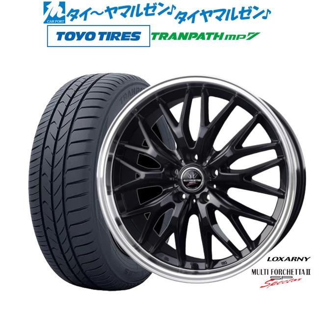 BADX ロクサーニ マルチフォルケッタ２ SP-SPECTOR 18インチ 7.5J トーヨータイヤ トランパス TRANPATH mp7 215/45R18 サマータイヤ ホイール4本セット