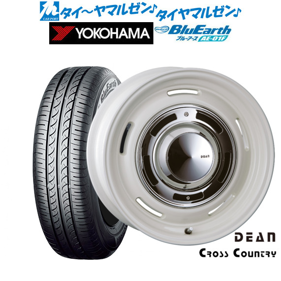 クリムソン ディーン クロスカントリー マーガレットホワイト 14インチ 4.5J ヨコハマ BluEarth ブルーアース (AE-01F) 165/70R14 81S サマータイヤ ホイール4本セット