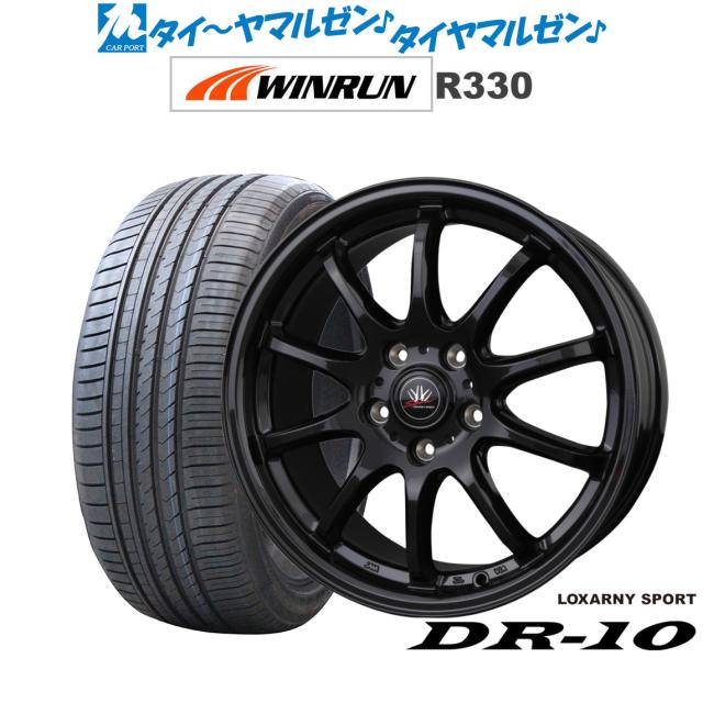 BADX ロクサーニスポーツ DR-10 17インチ 7.0J WINRUN ウインラン R330 205/40R17 サマータイヤ ホイール4本セット