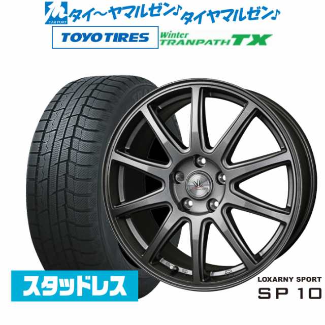 【2023年製】BADX ロクサーニスポーツ SP10 15インチ 6.0J トーヨータイヤ ウィンタートランパス TX 215/70R15 スタッドレスタイヤ ホイ