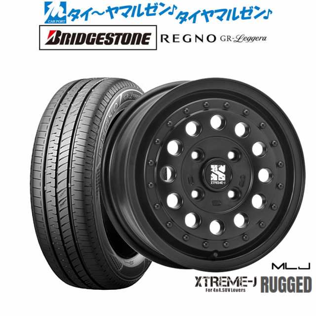 MLJ エクストリーム ラギッド 14インチ 5.0J ブリヂストン REGNO レグノ GR-レジェーラ 155/65R14 サマータイヤ ホイール4本セット