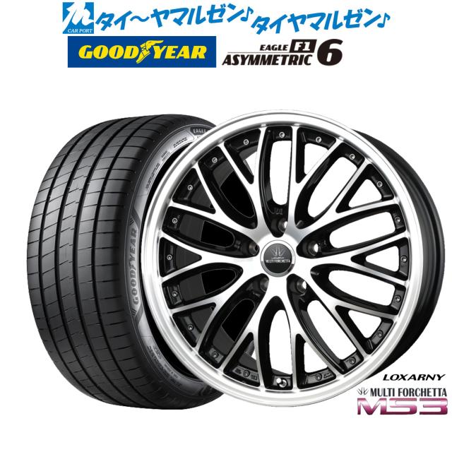 BADX ロクサーニ マルチフォルケッタ MS3 19インチ 8.0J グッドイヤー イーグル F1 アシメトリック6 245/45R19 サマータイヤ ホイール4本セット