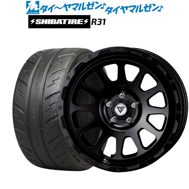 FORCE デルタフォース OVAL(オーバル) 18インチ 8.0J SHIBATIRE シバタイヤ 280R (R31) 235/40R18 サマータイヤ ホイール4本セット