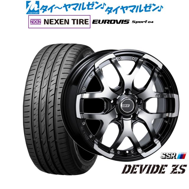 タナベ SSR ディバイド ZS 17インチ 7.0J NEXEN ネクセン ロードストーン ユーロビズ Sport 04 205/40R17 サマータイヤ ホイール4本セット