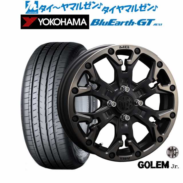 クリムソン MG ゴーレム Jr. 14インチ 4.5J ヨコハマ BluEarth ブルーアース GT (AE51) 155/65R14 サマータイヤ ホイール4本セット