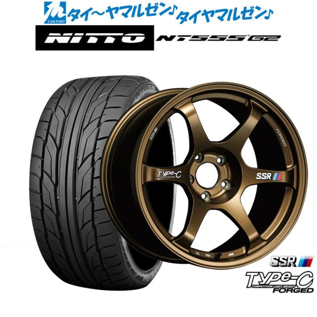 タナベ SSR Type-C FORGED 18インチ 8.0J NITTO NT555 G2  245/40R18 サマータイヤ ホイール4本セット