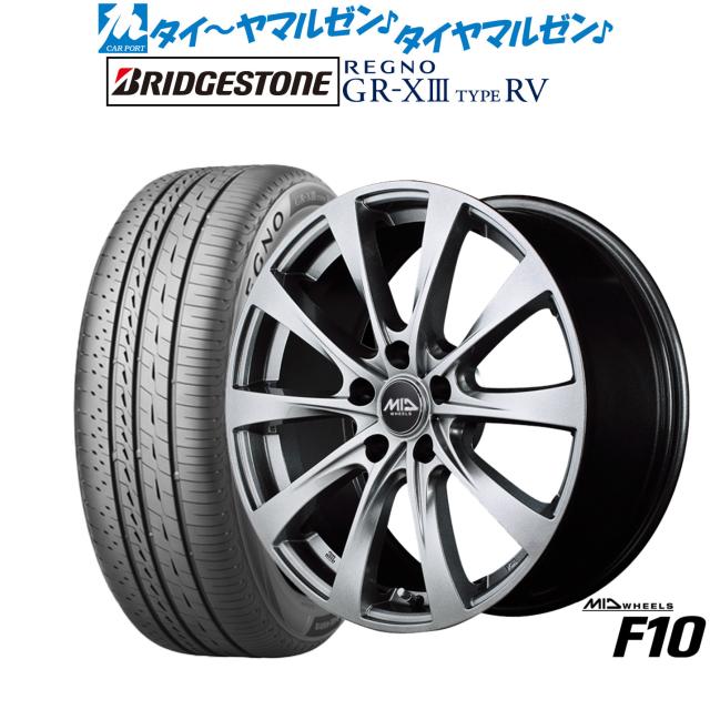 MID ホイールズ F10 16インチ 6.5J ブリヂストン REGNO レグノ GR-XIII(GR-X3) TYPE RV 215/60R16 サマータイヤ ホイール4本セット