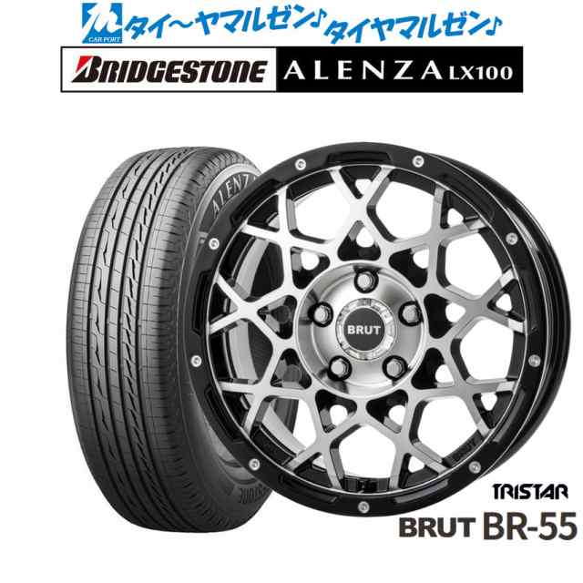 トライスター BRUT BR-55 17インチ 7.5J ブリヂストン ALENZA アレンザ LX100 215/60R17 サマータイヤ ホイール4本セットの通販は