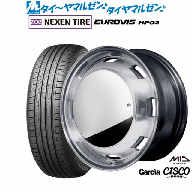 MID ガルシア シスコ MOON 15インチ 4.5J NEXEN ネクセン ロードストーン ユーロビズ HP02 165/65R15 サマータイヤ ホイール4本セット