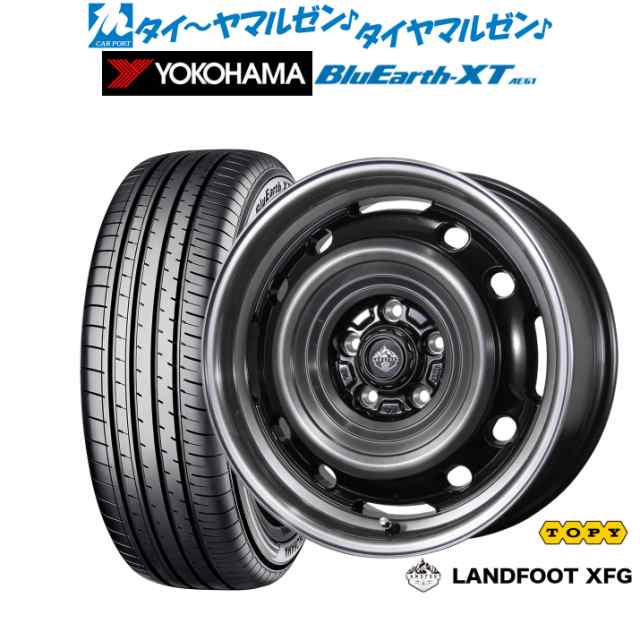 トピー ランドフット XFG 16インチ 7.0J ヨコハマ BluEarth ブルーアース XT (AE61) 215/60R16 サマータイヤ ホイール4本セット