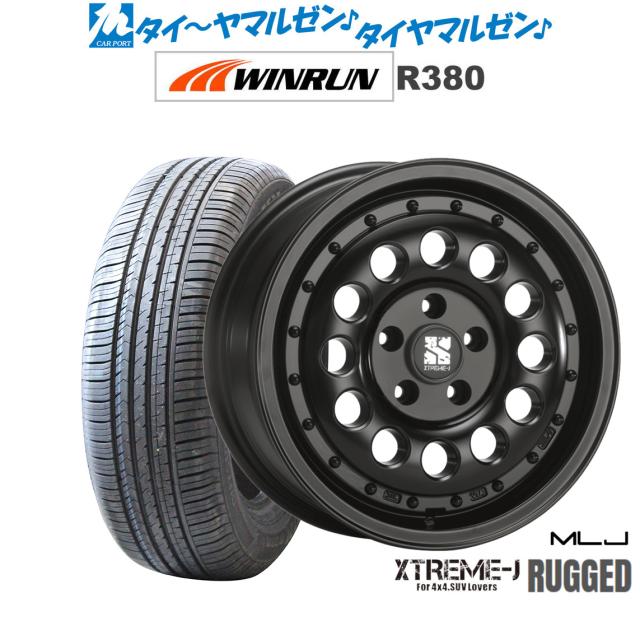 MLJ エクストリーム ラギッド 16インチ 6.5J WINRUN ウインラン R380 215/60R16 サマータイヤ ホイール4本セット