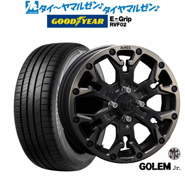 クリムソン MG ゴーレム Jr. 14インチ 4.5J グッドイヤー エフィシエント グリップ RVF02 165/65R14 サマータイヤ  ホイール4本セットの通販は