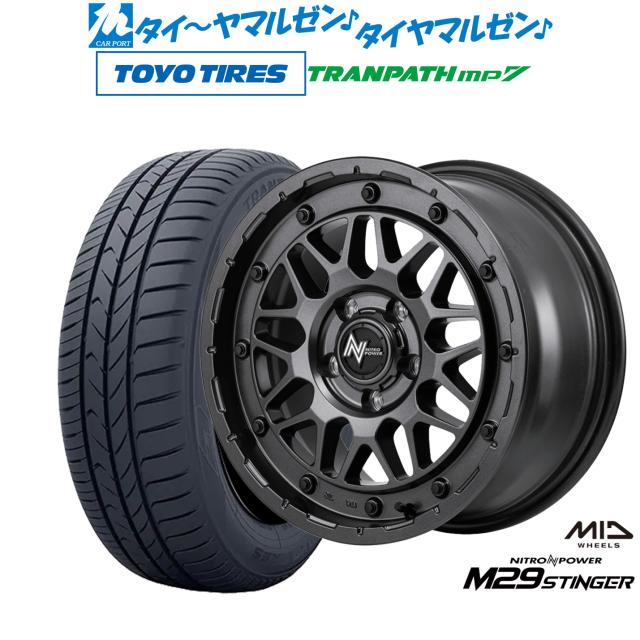 MID ナイトロパワー M29 スティンガー 16インチ 7.0J トーヨータイヤ トランパス TRANPATH mp7  205/55R16 サマータイヤ ホイール4本セットの通販は