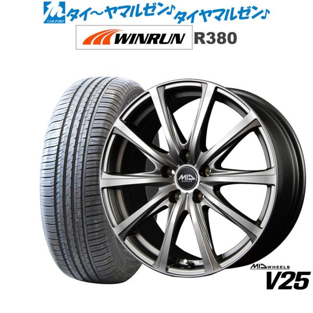 MID ホイールズ V25 15インチ 6.0J WINRUN ウインラン R380 185/65R15