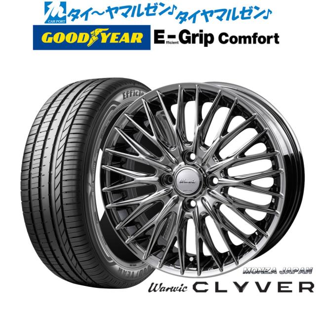モンツァ ワーウィック クライヴァー 15インチ 4.5J グッドイヤー エフィシエント グリップ コンフォート 165/50R15 サマータイヤ ホイール4本セット
