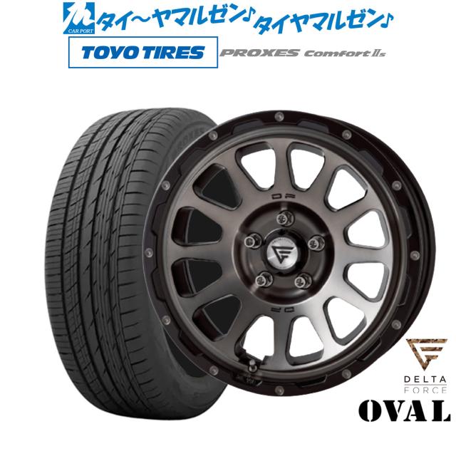 FORCE デルタフォース OVAL(オーバル) 16インチ 7.0J トーヨータイヤ プロクセス PROXES Comfort 2s (コンフォート 2s) 215/60R16 サマータイヤ ホイール4本セット