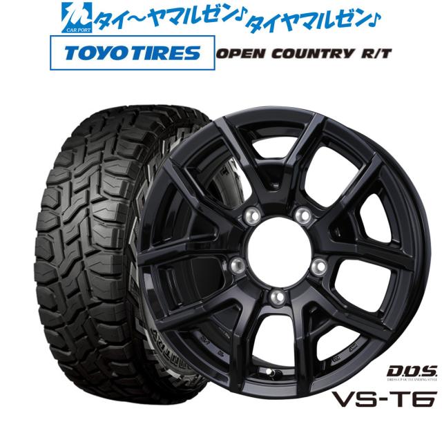 BADX D,O,S(DOS) VS-T6 16インチ 5.5J トーヨータイヤ OPEN COUNTRY オープンカントリー RT 215/70R16 オフロードタイヤ ホイール4本セット 68,090円