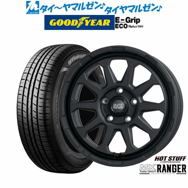 ホットスタッフ マッドクロス レンジャー 16インチ 7.0J グッドイヤー エフィシエント グリップ エコ EG01 215/60R16 サマータイヤ ホイ