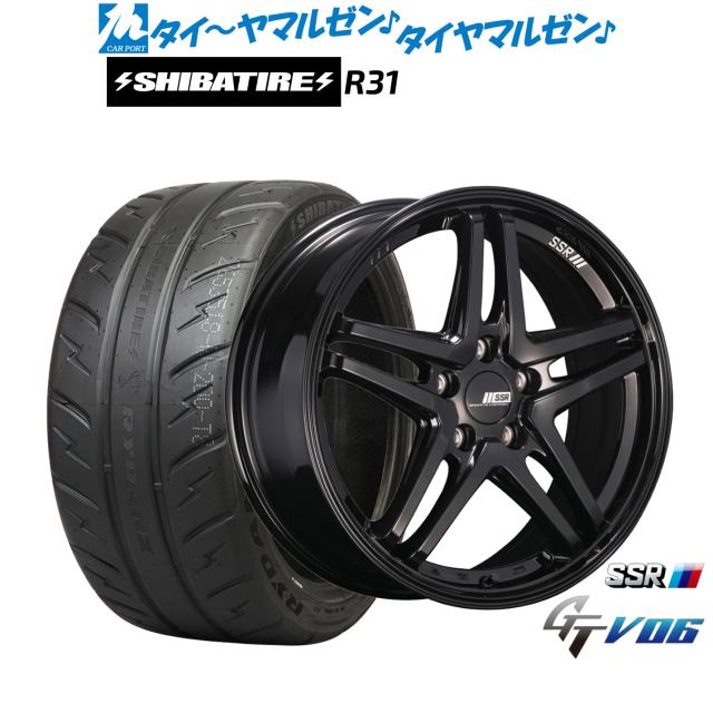 タナベ SSR GT V06 18インチ 8.0J SHIBATIRE シバタイヤ 280R (R31) 225/40R18 サマータイヤ ホイール4本セット