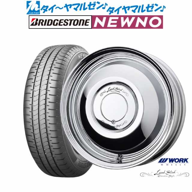 ワーク レッドスレッド 14インチ 4.5J ブリヂストン NEWNO ニューノ 155/65R14 サマータイヤ ホイール4本セット