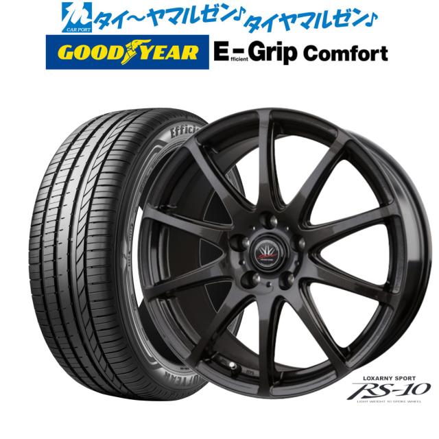 BADX ロクサーニスポーツ RS-10 17インチ 7.0J グッドイヤー エフィシエント グリップ コンフォート 215/55R17 サマータイヤ ホイール4本セットの通販は 100,300円