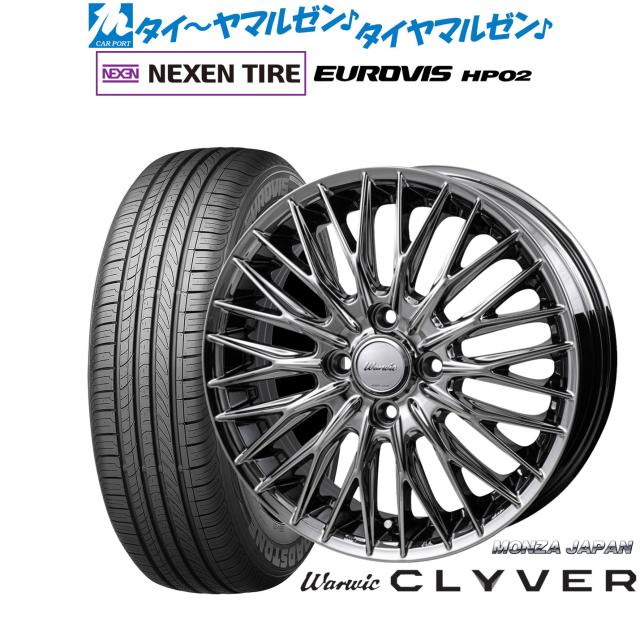 モンツァ ワーウィック クライヴァー 15インチ 4.5J NEXEN ネクセン ロードストーン ユーロビズ HP02 165/60R15 サマータイヤ ホイール4本セット